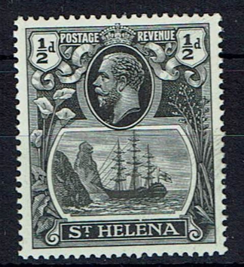 Image of St Helena SG 97hc VLMM British Commonwealth Stamp